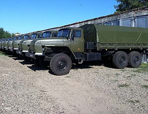 Несколько недель назад ОГРВ получила 20 новых моделей грузовых автомашин «Урал». 