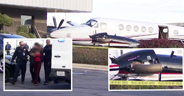 17-летняя девушка украла небольшой частный самолет King Air 200 и разбила его. Фото: Point.md.