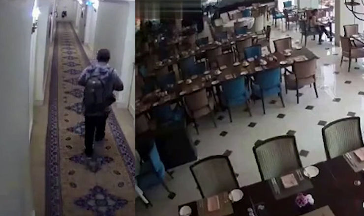 Момент подрыва террориста-смертника в гостинице Colombo's Kingsbury Hotel на Шри-Ланке попал на видео. 