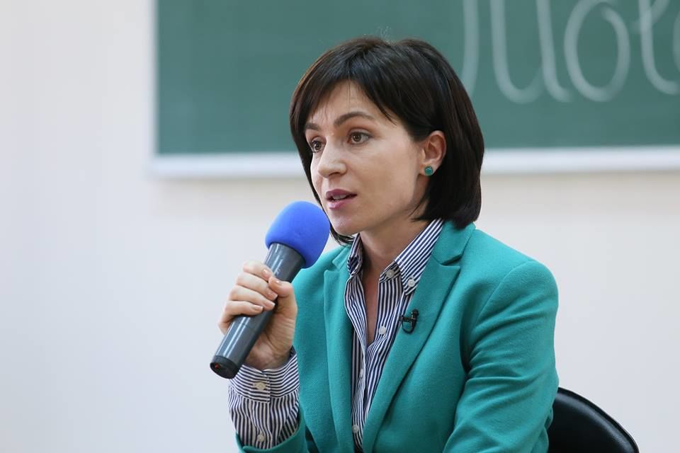 Председатель партии "Действие и солидарность" Майя Санду. Фото: sputnik.md