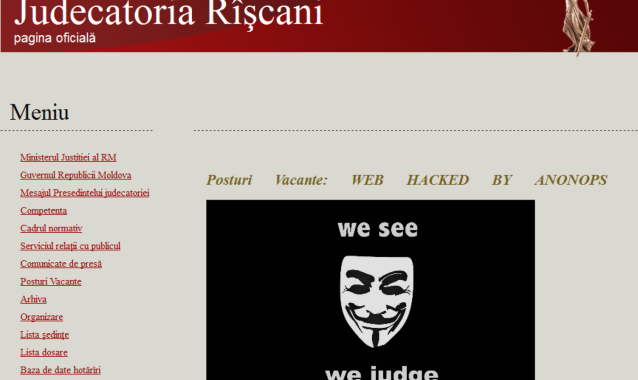 Portalul web al Judecătoriei sectorului Râşcani din Chişinău a fost atacat de hackeri. 