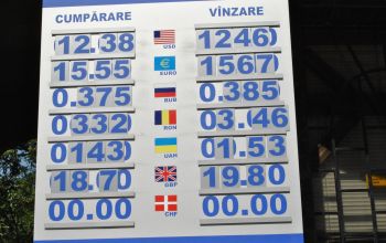 Leul moldovenesc s-a apreciat în raport cu dolarul american