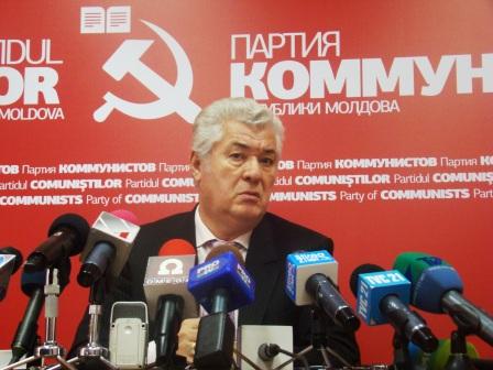 Anunțul comuniștilor a fost făcut de liderul partidului, Vladimir Voronin, în cadrul unui briefing.
