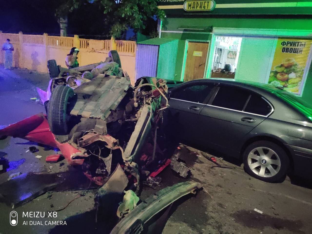 Серьезное ДТП произошло в Парканах: момент аварии попал на видео.