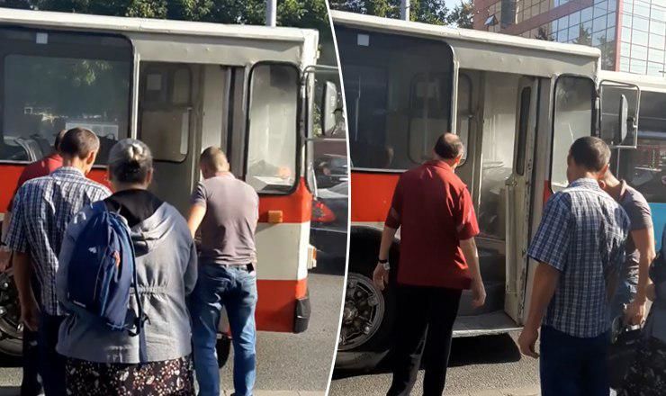 В столичном троллейбусе произошло задымление.