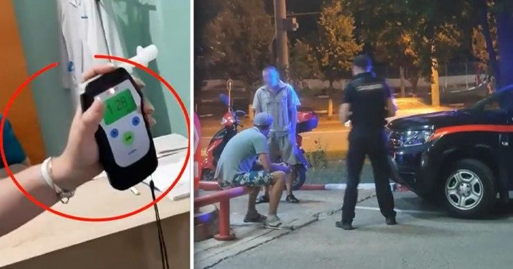 На Рышкановке карабинеры задержали пьяного водителя. Коллаж: Point.md