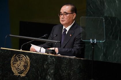 Ли Су Ён на трибуне ООН.    Фото: Li Muzi /Xinhua / Global Look Prtess.