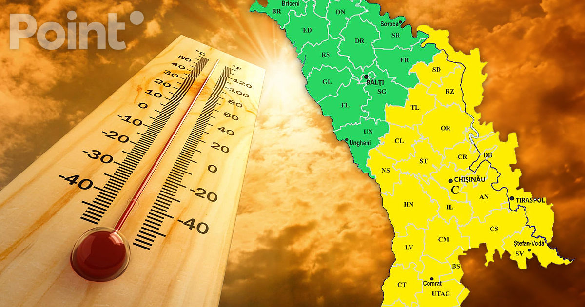 Cod Galben de caniculă: În Moldova se așteaptă până la +35°C.