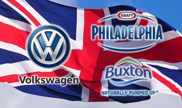 Под запрет закона, который вступил в силу в июне, первыми попали бренды Volkswagen, Philadelphia и Buxton. 
