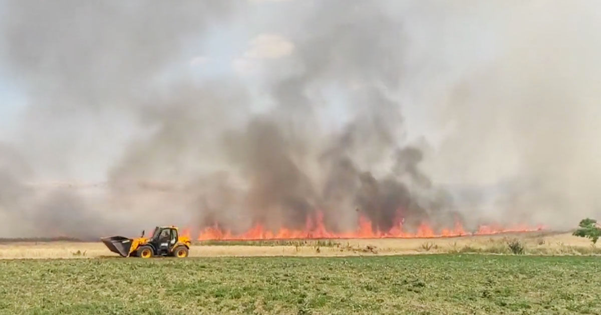 Un incendiu a izbucnit la periferia orașului Comrat.