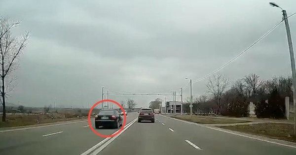 В Оргеевском районе водитель выехал на встречную полосу перед камерами.