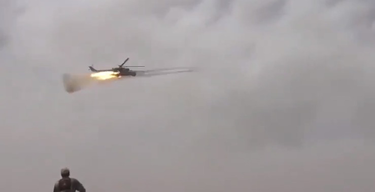 Российские вертолеты показали «убойную карусель» в Сирии.
