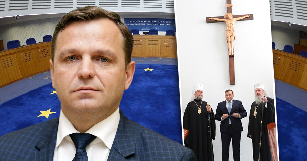 Распятие в холле МВД: Нэстасе обратится в ЕСПЧ. Коллаж: Point.md