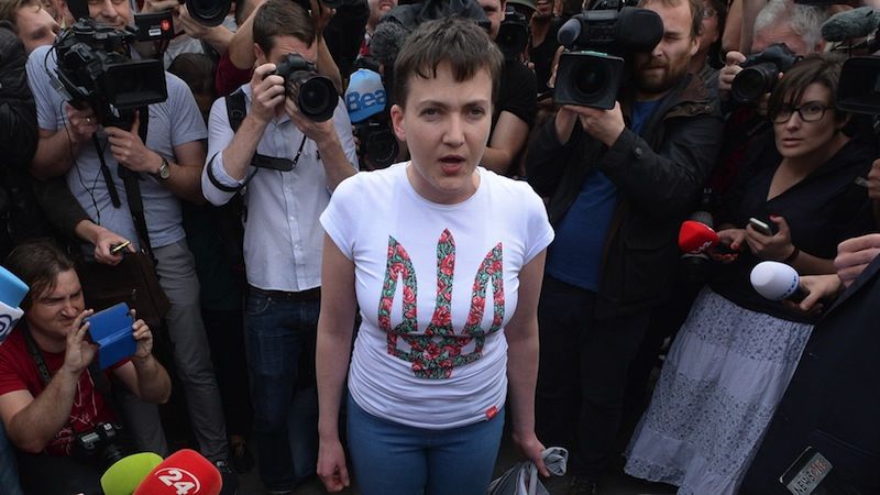 Депутат Верховной рады Украины Надежда Савченко.