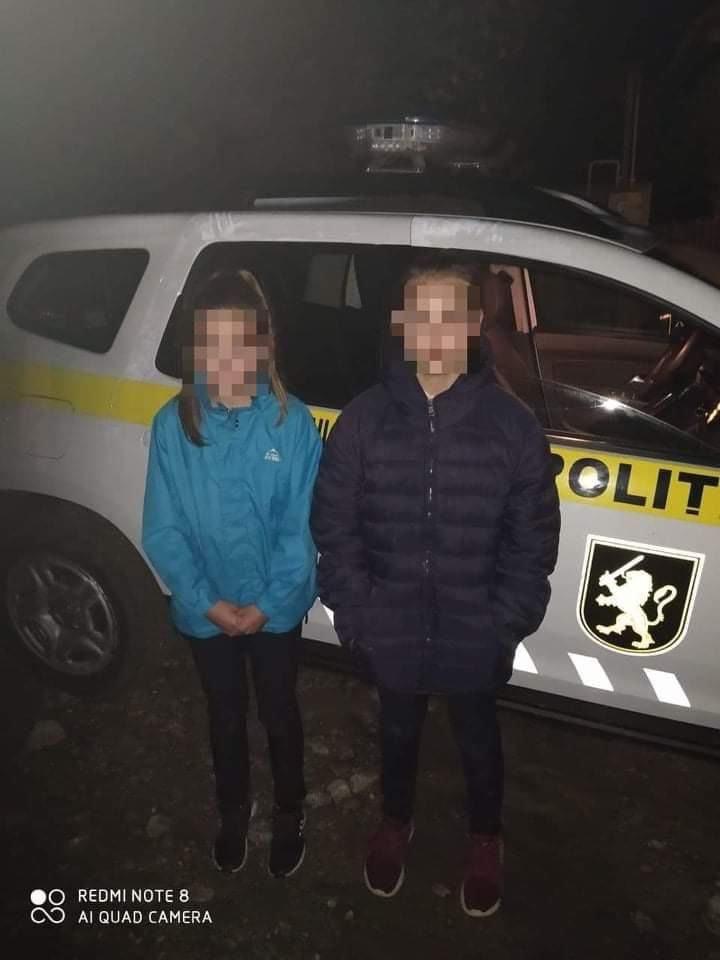 В Хынчештах полиция вернула родителям пропавших несовершеннолетних детей.