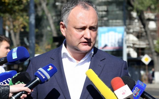 Candidatul la funcţia de preşedinte al Republicii Moldova din partea PSRM, Igor Dodon. Foto: psrm.md