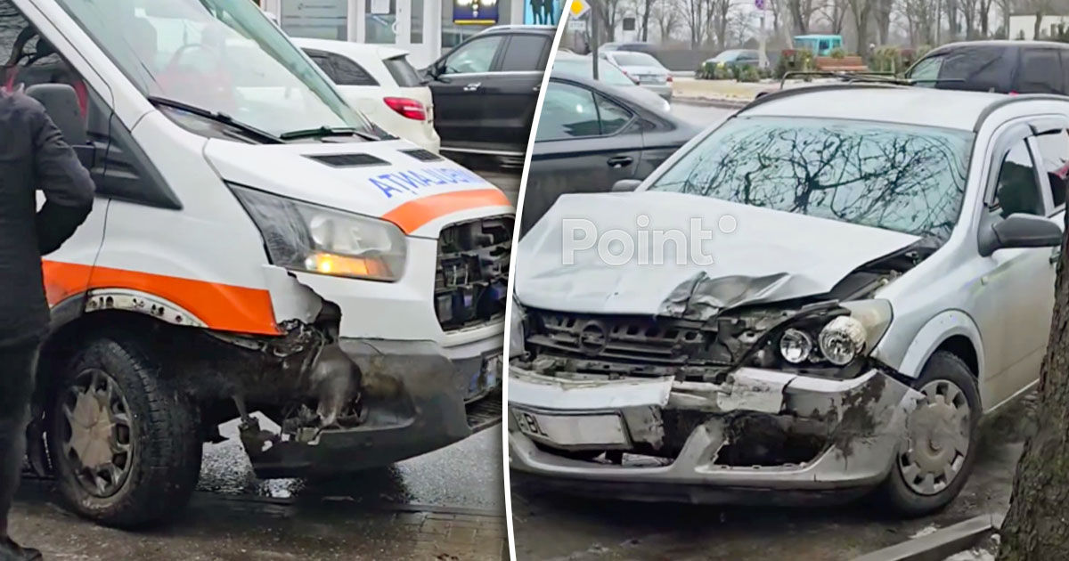 Accident cu implicarea unei ambulanțe la Bălți.