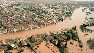 Potop în Franţa. Unul dintre cele mai mari oraşe din sudul ţării, Montpellier, se confruntă cu o cantitate record de precipitaţii.