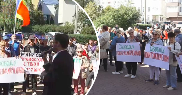 Партия "Шор" провела новую акцию протеста в столице. Коллаж: Point.md