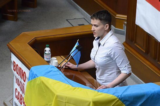 Народный депутат Украины Надежда Савченко.