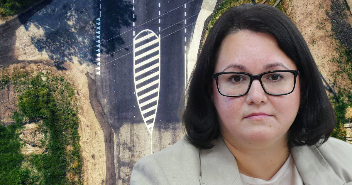 Лилия Дабижа обещала подрядчикам выплату долга за ремонт дороги к Больбоаке. Коллаж Point.md.