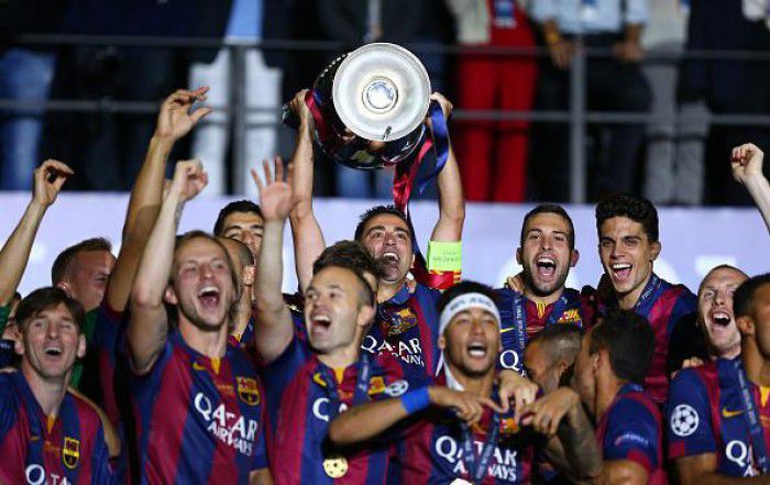 FC Barcelona a câștigat sâmbătă trofeul UEFA Champions League.