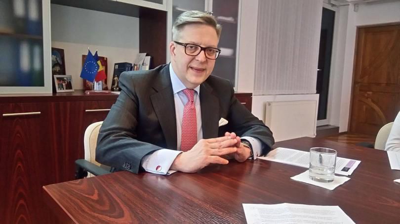 Șeful Delegaţiei Uniunii Europene la Chişinău, Pirkka Tapiola. Foto: anticoruptie.md