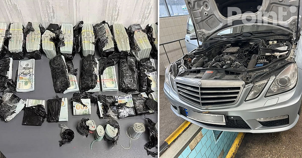 O ucraineancă a încercat să introducă ilegal în România circa un milion de dolari sub capota unui Mercedes.