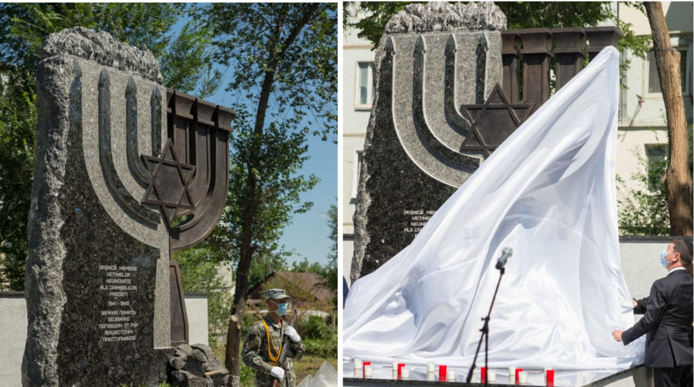 В Кагуле открыли памятник жертвам Холокоста на месте гетто. Фото: diez.md.
