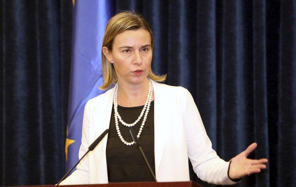 Глава европейской дипломатии Федерика Могерини.