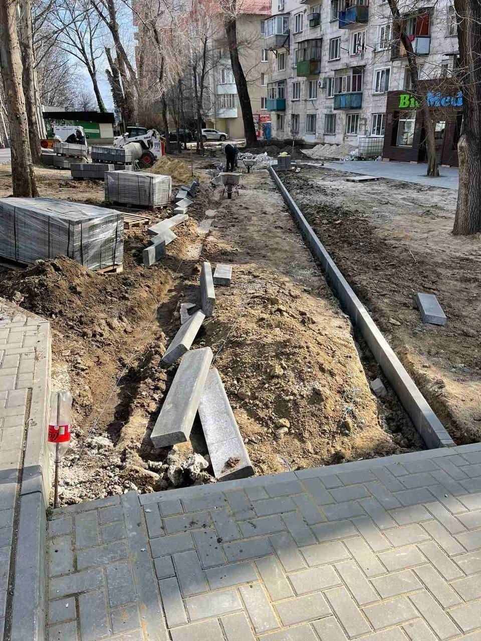В секторе Буюканы обустраивается зеленая зона.