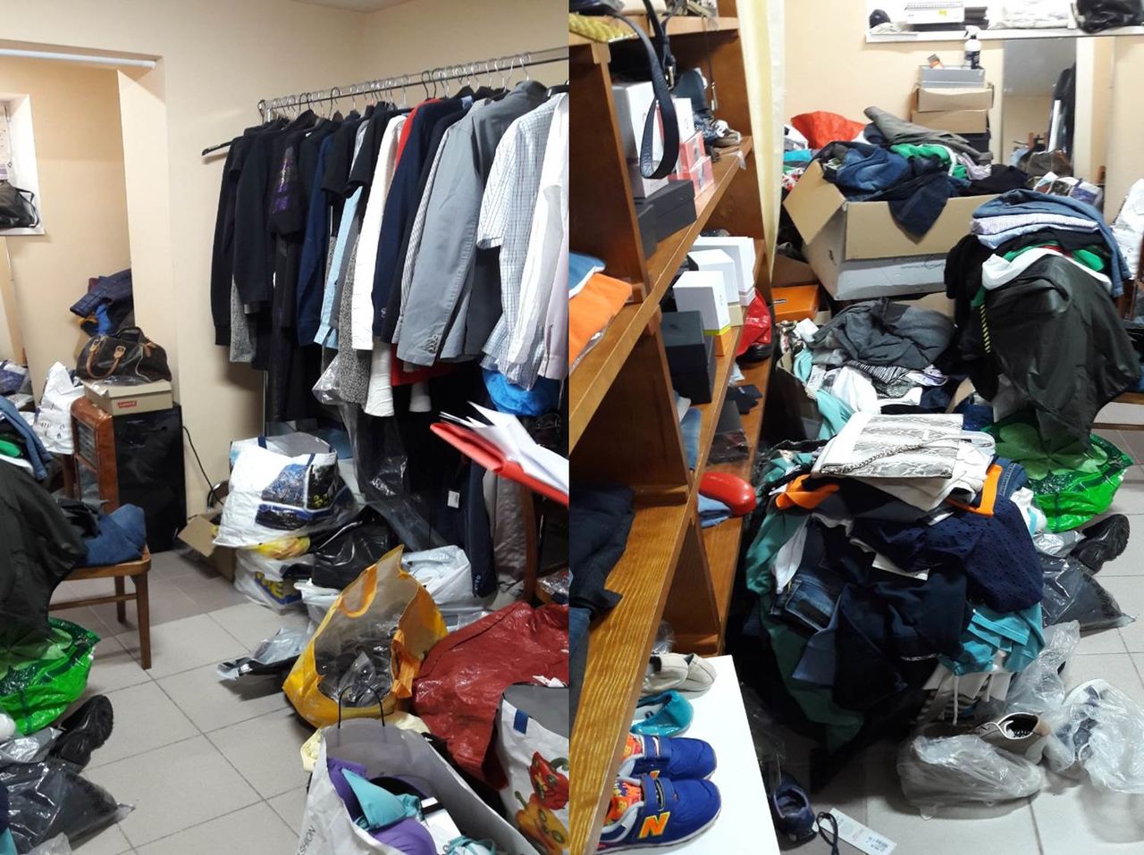 Magazin clandestin în subsolul unui bloc din Capitală. Proprietarii, trași la răspundere. Foto: politiacapitalei.md