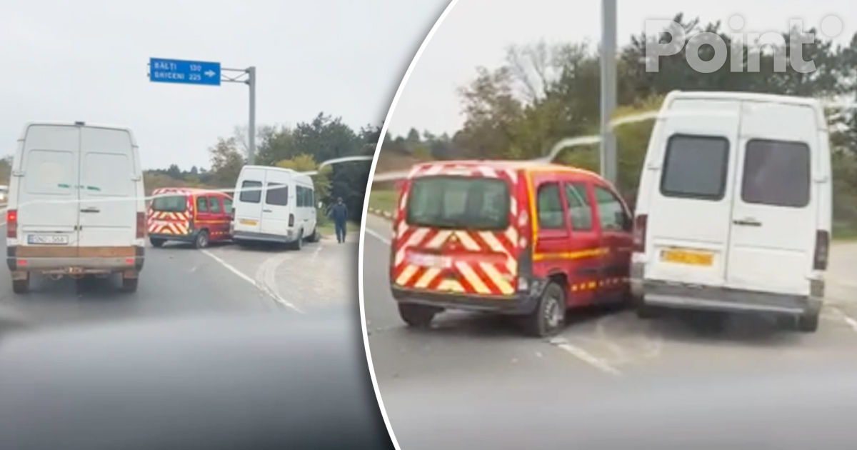 Un microbuz de rută a fost implicat într-un accident rutier la Cricova.