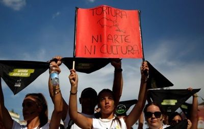 Протест против корриды в Мадриде. Фото: Reuters