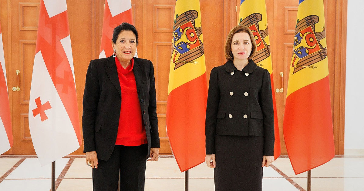 Maia Sandu i-a conferit Ordinul Republicii fostei președinte a Georgiei, Salome Zurabișvili.
