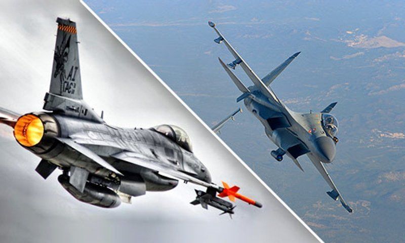 Су-30 и F-16 сошлись в воздушном бою Индии и Пакистана.