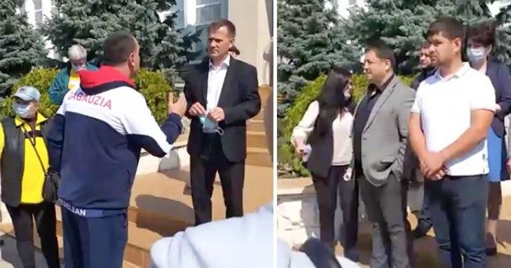 В Комрате вышли на протест рыночные торговцы.