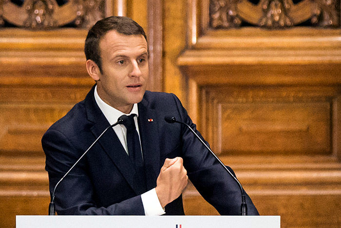 Президент Франции Эммануэль Макрон.