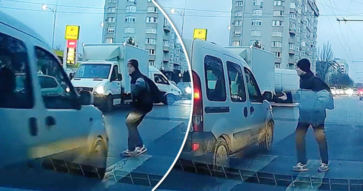 В Кишиневе водитель едва не сбил ребенка на пешеходном переходе. Коллаж: Point.md