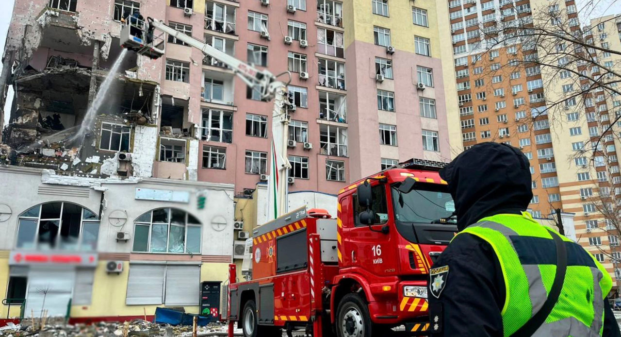 Rusia a atacat masiv Kievul cu drone și rachete.