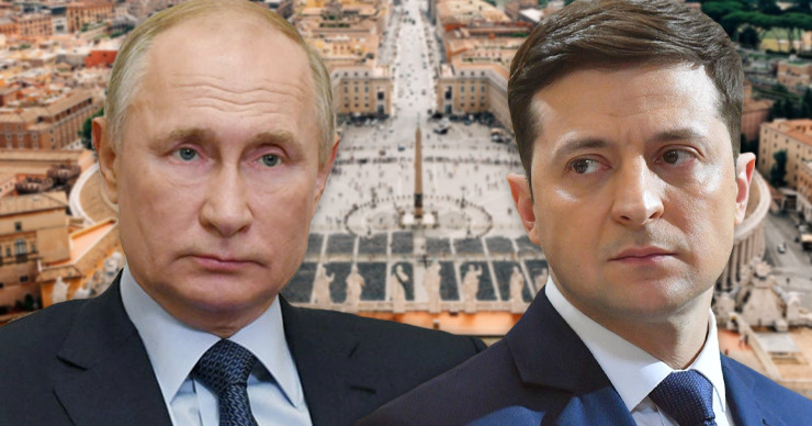 Зеленский хочет встретиться с Путиным в Ватикане. Коллаж: Point.md.