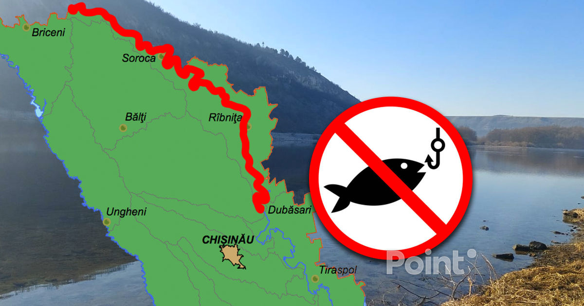 Pescuitul pe râul Nistru, limitat temporar.