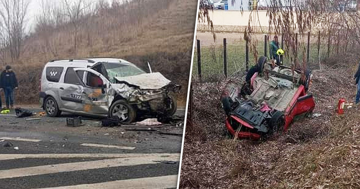 ДТП на въезде в Хынчешты: семь человек попали в больницу. Коллаж: Point.md