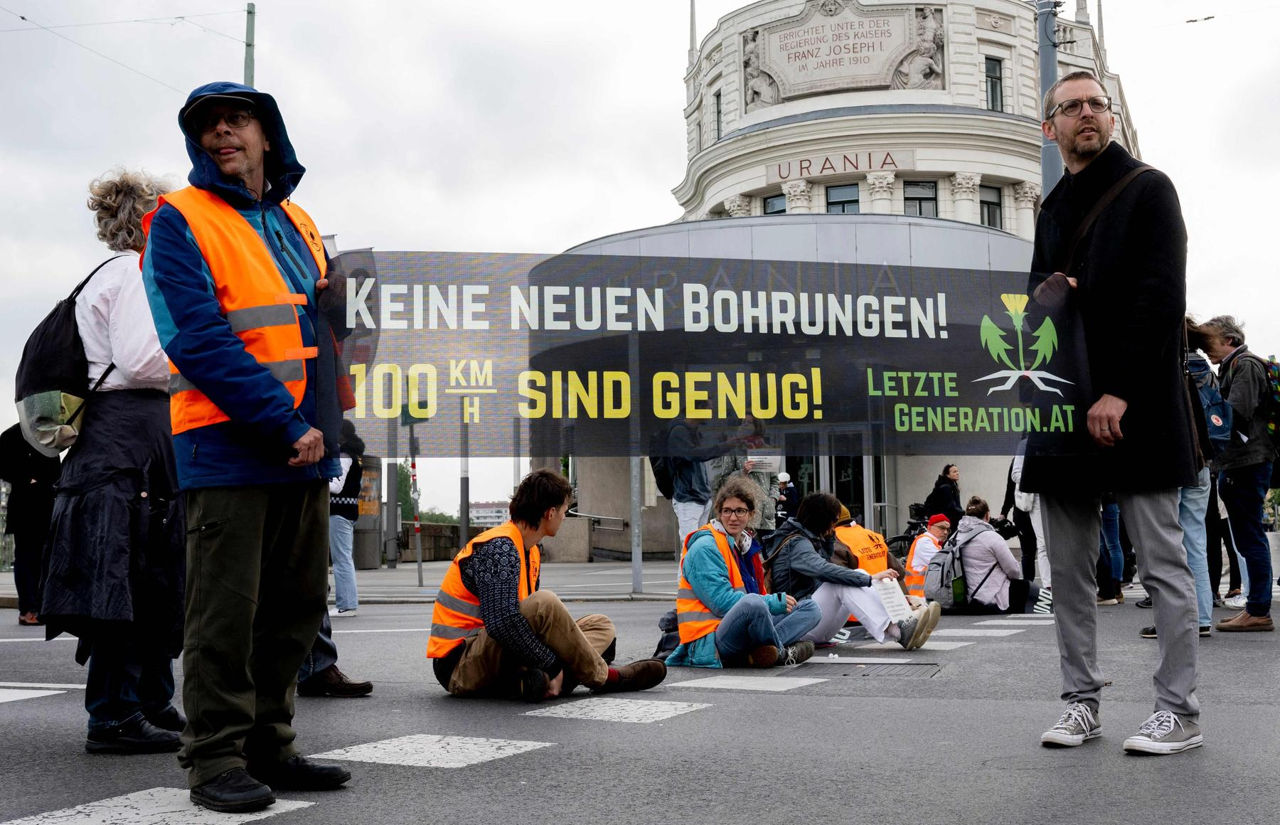 În Austria, un grup pentru schimbările climatice a renunțat la proteste: Fără rezultate.
