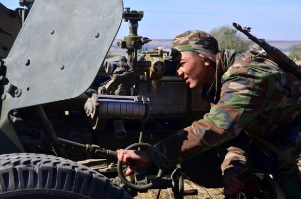 300 de militari în termen ai Brigăzii de Infanterie Motorizată "Dacia" au participat la exerciţii demonstrative la Cahul. Foto: tv7.md