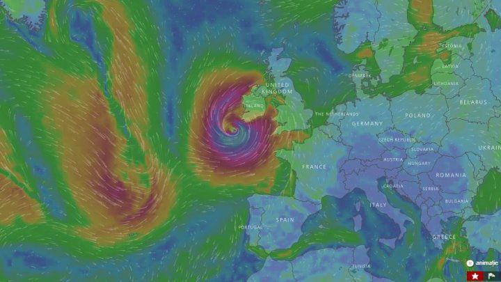 Măsuri în Irlanda, înainte de sosirea uraganului Ophelia