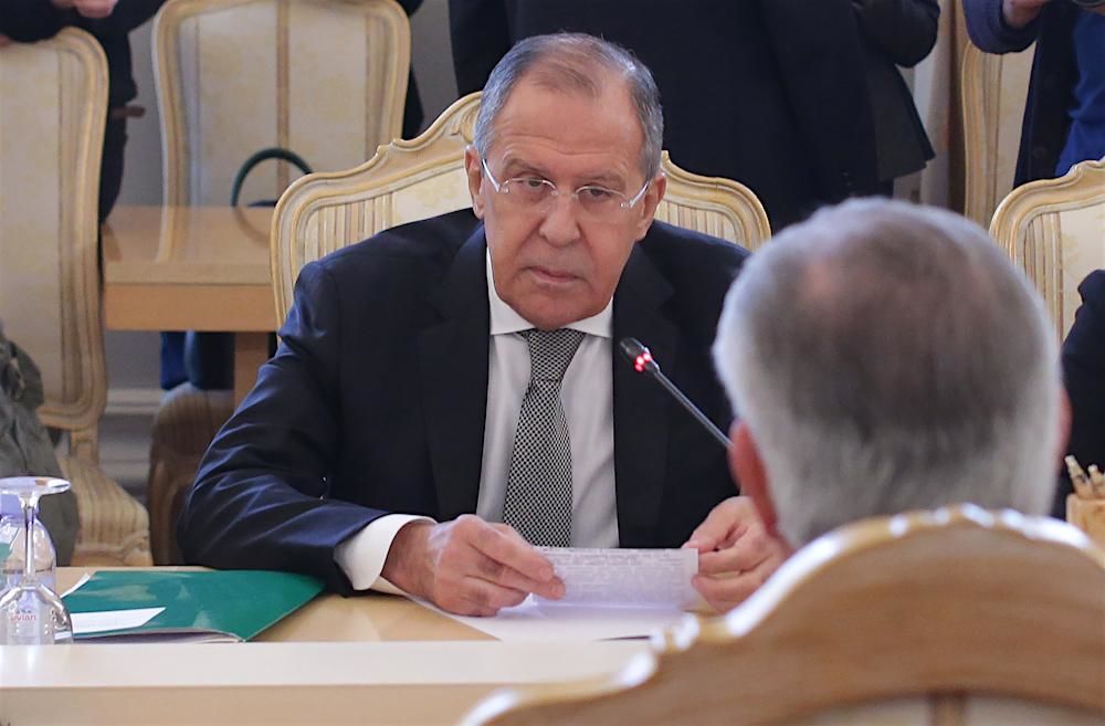 Российский министр иностранных дел Сергей Лавров.