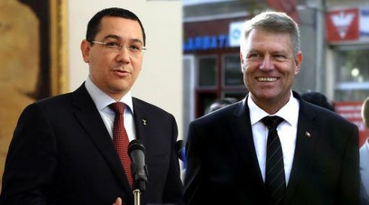 Виктор Понта и Клаус Йоханнис. Фото: trm.md