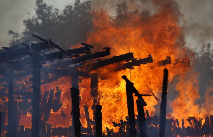 Incendiu într-o gospodărie de pe strada Heciului 77 din municipiul Bălţi. Foto: independent.md