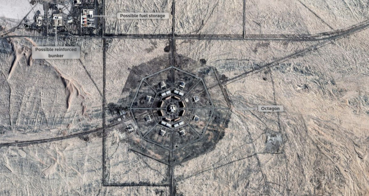 China construiește în deșert un complex militar pentru a răspunde unui atac nuclear al SUA.